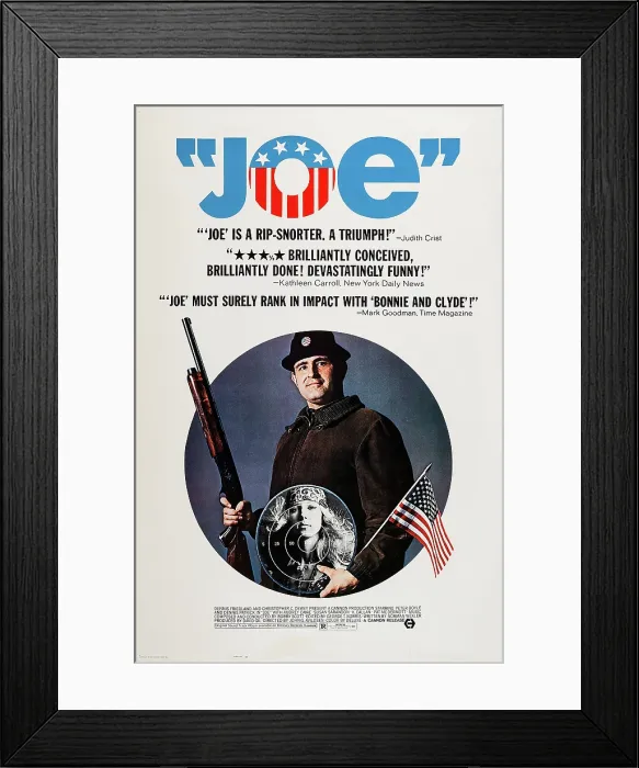 Framed Print : JOE, US poster art, top: Peter Boyle, 1970 Framed Print : JOE, US poster art, top: Peter Boyle, 1970