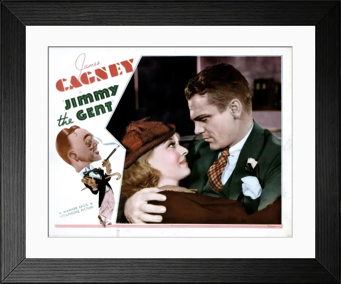 Framed Print : JIMMY THE GENT, from left, Bette Davis, James Cagney, 1934