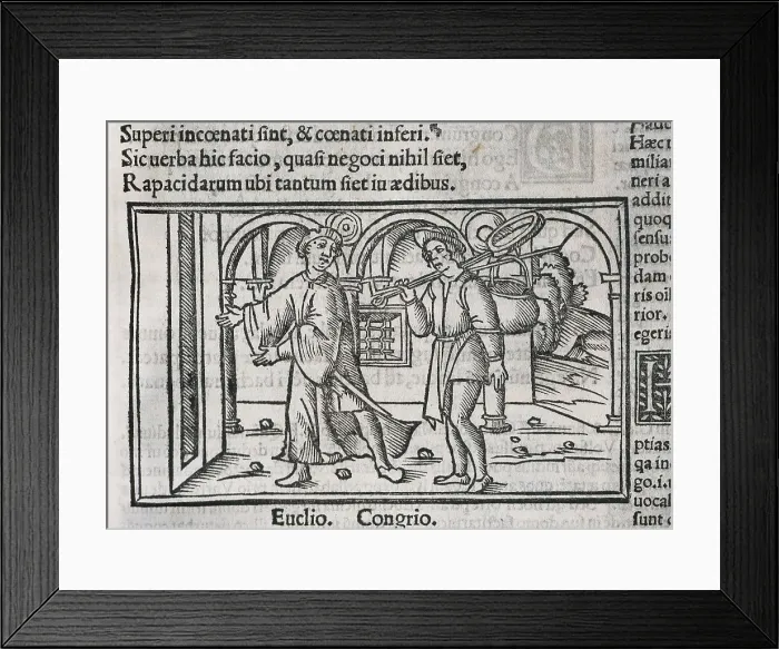 Framed Print : Plautus (254-184 BC)