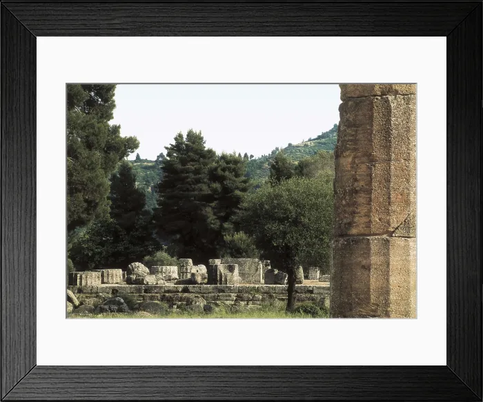 Framed Print : LIBON OF ELIS (5th C. BC). Temple of Zeus at Olympia. ca. 470-456 BC. GREECE. WESTERN GREECE. ELIS. Olympia. Archaic Greek art. AISA / Everett Collection**US SALES ONLY**