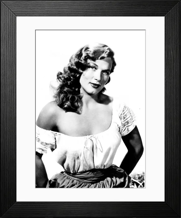 Framed Print : VERA CRUZ, Denise Darcel, 1954 Framed Print : VERA CRUZ, Denise Darcel, 1954