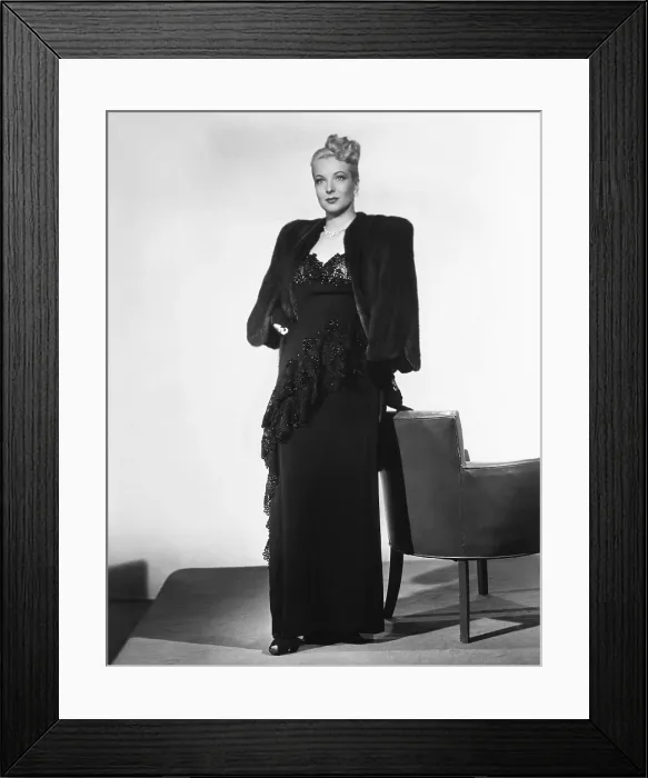 Framed Print : VENDETTA, Hillary Brooke, 1950