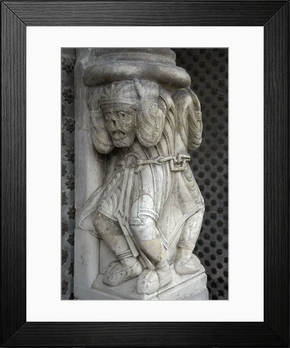 Framed Print : FRANCE. Oloron-Sainte-Marie. Cathedral of Sainte-Marie. Portico (12th c.). Sculptural detail. Romanesque art. Sculpture. AISA / Everett Collection**US SALES ONLY** Framed Print : FRANCE. Oloron-Sainte-Marie. Cathedral of Sainte-Marie. Portico (12th c.). Sculptural detail. Romanesque art. Sculpture. AISA / Everett Collection**US SALES ONLY**