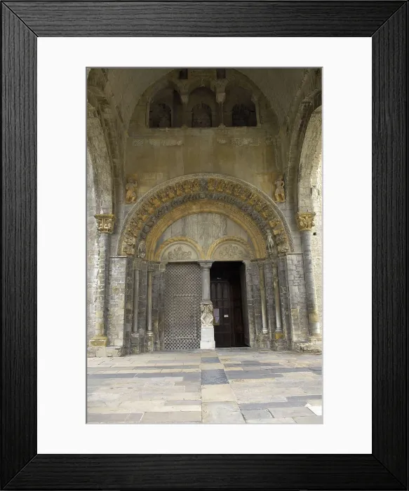 Framed Print : FRANCE. Oloron-Sainte-Marie. Cathedral of Sainte-Marie. Faade (12th c.). Romanesque art. Architecture. AISA / Everett Collection**US SALES ONLY**