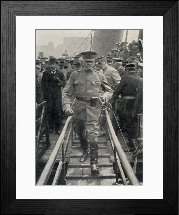 Framed Print : FRANCE. First World War. June 1917. General John Pershing arriving to France. AISA / Everett Collection**US SALES ONLY** Framed Print : FRANCE. First World War. June 1917. General John Pershing arriving to France. AISA / Everett Collection**US SALES ONLY**