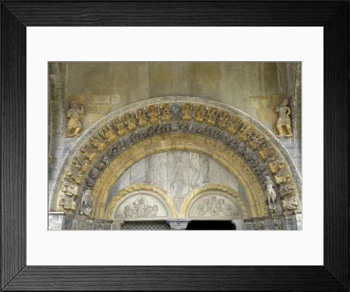 Framed Print : FRANCE. Oloron-Sainte-Marie. Cathedral of Sainte-Marie. Faade (12th c.). Romanesque art. Architecture. AISA / Everett Collection**US SALES ONLY**