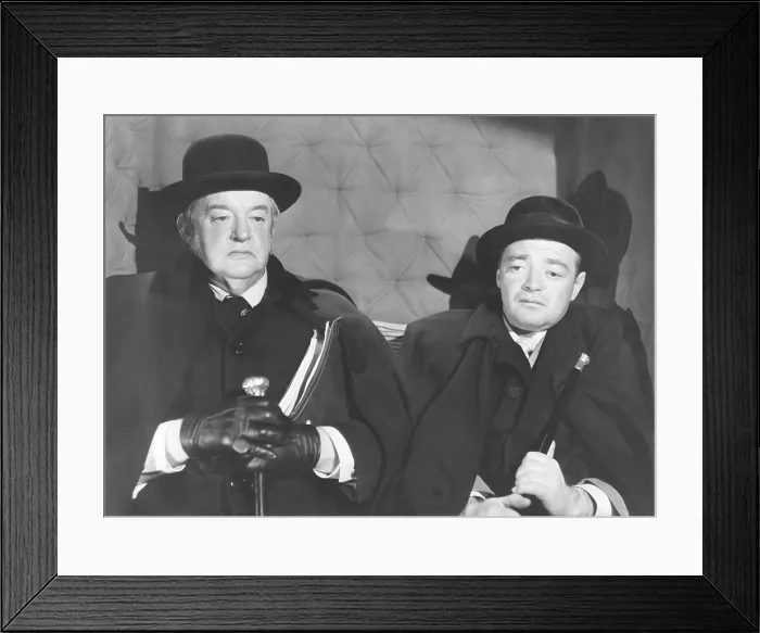 Framed Print : THE VERDICT, from left: Sydney Greenstreet, Peter Lorre, 1946 Framed Print : THE VERDICT, from left: Sydney Greenstreet, Peter Lorre, 1946