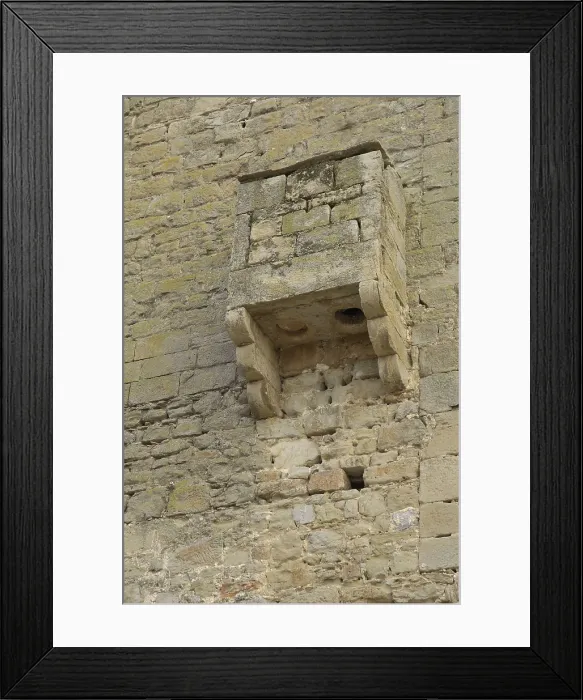 Framed Print : SPAIN. Concabella. Concabella Castle (16th c.). Latrine. AISA / Everett Collection**US SALES ONLY**