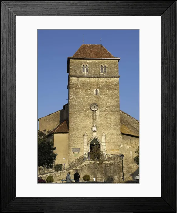 Framed Print : FRANCE. Salis de Barn. Church. AISA / Everett Collection**US SALES ONLY**
