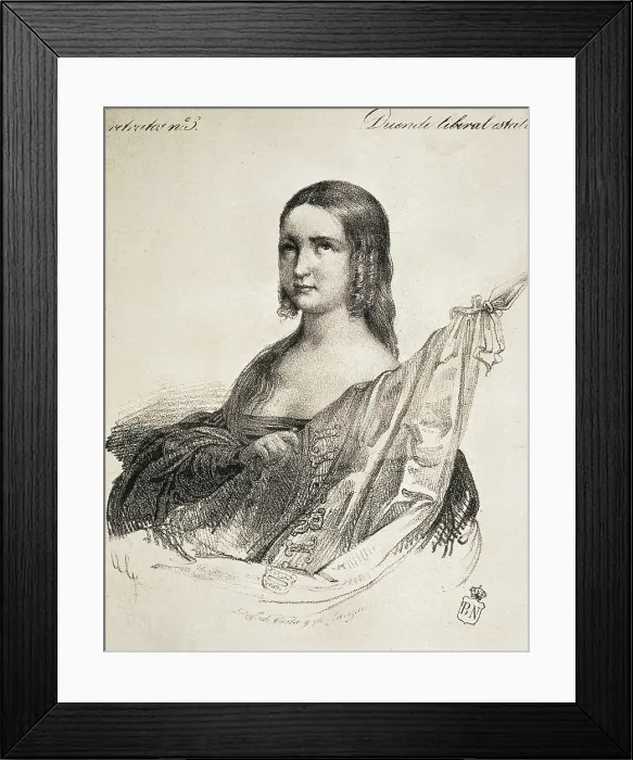 Framed Print : PINEDA, Mariana (1804-1831). Litography. SPAIN. Madrid. National Library. AISA / Everett Collection**US SALES ONLY**