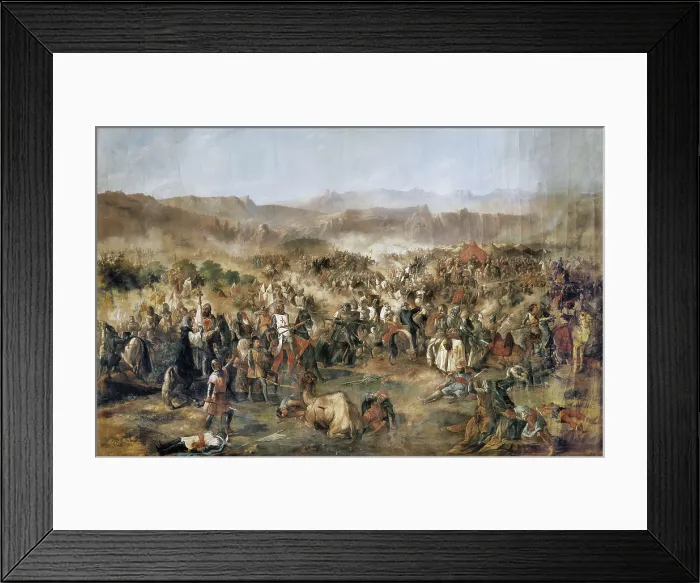 Framed Print : VAN HALEN, Francisco de Paula (1810-1887). Battle of Las Navas de Tolosa. 1864