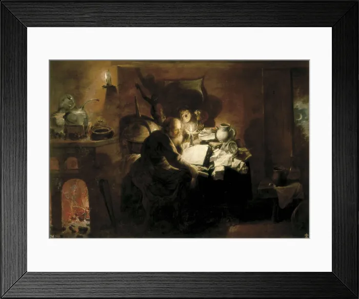 Framed Print : RYCKAERT III, David (1612-1661). The Alchemist. 1640. Flemish art. Oil on canvas. SPAIN. Madrid. Prado Museum. AISA / Everett Collection**US SALES ONLY** Framed Print : RYCKAERT III, David (1612-1661). The Alchemist. 1640. Flemish art. Oil on canvas. SPAIN. Madrid. Prado Museum. AISA / Everett Collection**US SALES ONLY**