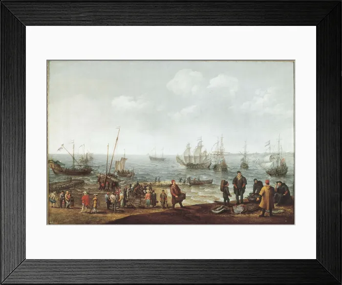 Framed Print : VILLAERTS, Adam (1577-1664). Seascape. 1621. Flemish art. Oil on canvas. SPAIN. Madrid. Prado Museum. AISA / Everett Collection**US SALES ONLY**