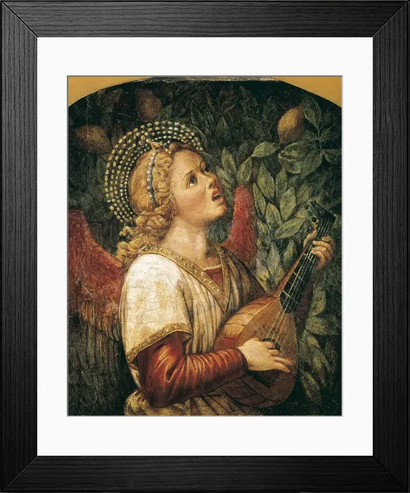 Framed Print : Melozzo da Forli (1438-1494). Angel Musician. end 15th c. Renaissance art. Quattrocento. Fresco. SPAIN. Madrid. Prado Museum. AISA / Everett Collection**US SALES ONLY** Framed Print : Melozzo da Forli (1438-1494). Angel Musician. end 15th c. Renaissance art. Quattrocento. Fresco. SPAIN. Madrid. Prado Museum. AISA / Everett Collection**US SALES ONLY**