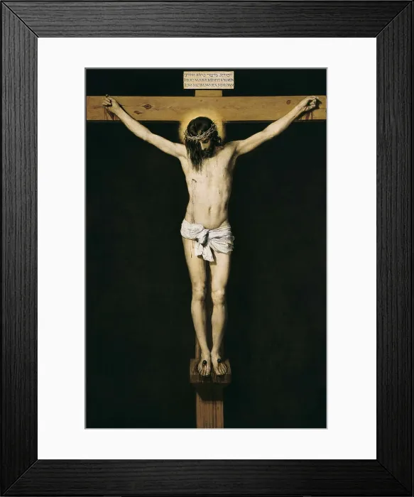 Framed Print : VELAZQUEZ, Diego Rodrguez de Silva (1599-1660). Christ Crucified. 1632. Baroque art. Oil on canvas. SPAIN. Madrid. Prado Museum. AISA / Everett Collection**US SALES ONLY** Framed Print : VELAZQUEZ, Diego Rodrguez de Silva (1599-1660). Christ Crucified. 1632. Baroque art. Oil on canvas. SPAIN. Madrid. Prado Museum. AISA / Everett Collection**US SALES ONLY**
