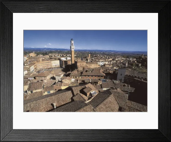 Framed Print : ITALY. TUSCANY. SIENA. Siena. View of the city from the 'Facciatone'. AISA / Everett Collection**US SALES ONLY** Framed Print : ITALY. TUSCANY. SIENA. Siena. View of the city from the 'Facciatone'. AISA / Everett Collection**US SALES ONLY**
