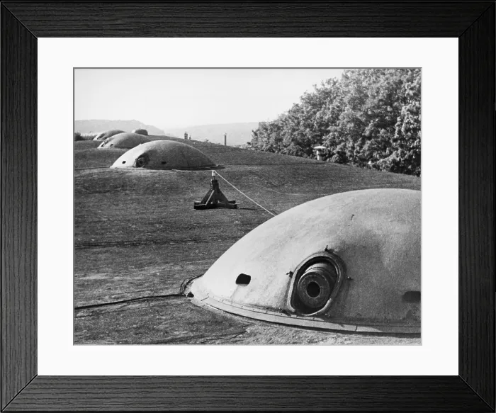 Framed Print : Maginot Line, on the French-German border, October 1938