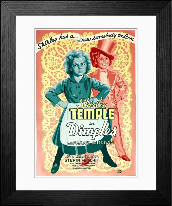 Framed Print : DIMPLES, Shirley Temple, 1936, TM and Copyright 20th Century Fox Film Corp. All rights reserved. / courtesy Everett Collection Framed Print : DIMPLES, Shirley Temple, 1936, TM and Copyright 20th Century Fox Film Corp. All rights reserved. / courtesy Everett Collection