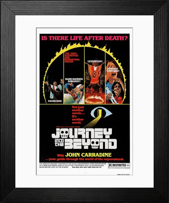 Framed Print : JOURNEY INTO THE BEYOND, (aka REISE INS JENSEITS - DIE WELT DES UBENNATURLICHEN), US poster, 1975