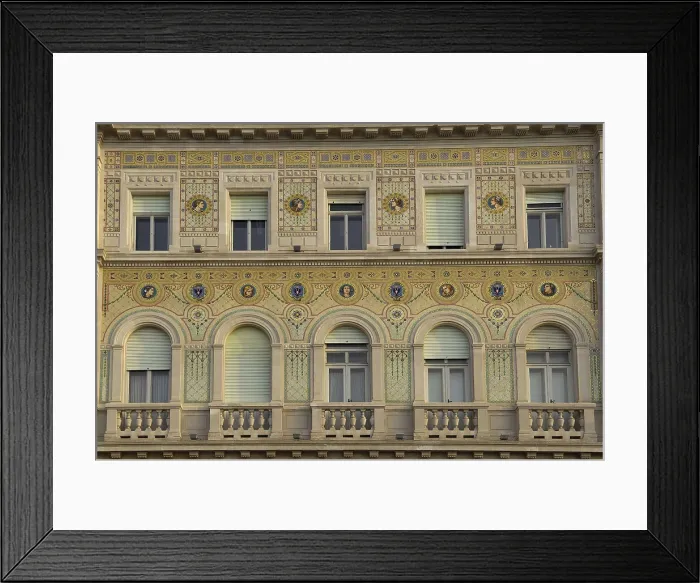 Framed Print : ITALY. Trieste. Palazzo del Governo (1905). Architect: Emmanuel Hartmann. Detalle de la fachada. Architecture. AISA / Everett Collection**US SALES ONLY** Framed Print : ITALY. Trieste. Palazzo del Governo (1905). Architect: Emmanuel Hartmann. Detalle de la fachada. Architecture. AISA / Everett Collection**US SALES ONLY**