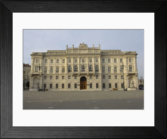 Framed Print : ITALY. Trieste. Building of the former Lloyd Triestino (1883). Architect: Heinrich von Ferstel. Neoclassicism. Architecture. AISA / Everett Collection**US SALES ONLY**