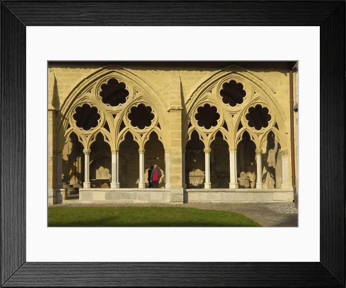 Framed Print : FRANCE. Bayonne. Cloister of the Cathedral of Saint Mary (1240). Gothic art. Architecture. AISA / Everett Collection**US SALES ONLY**