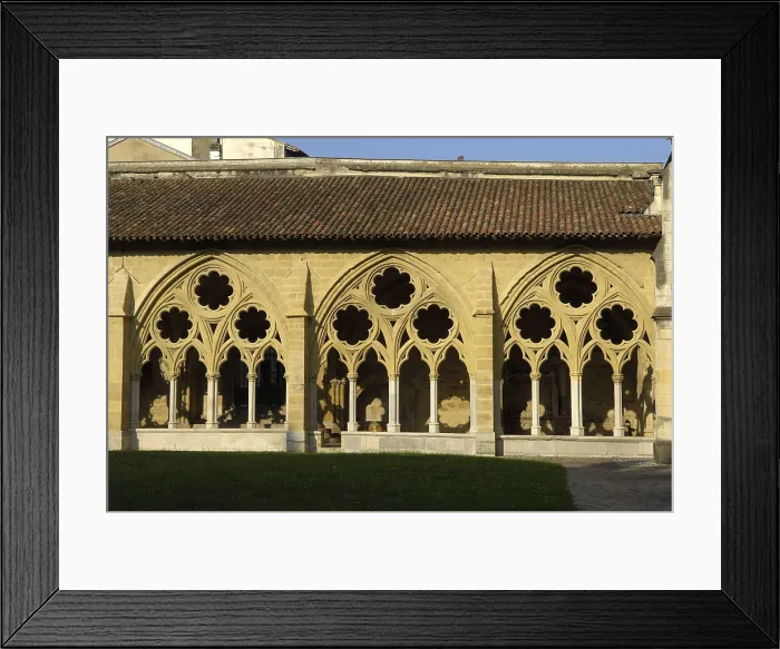Framed Print : FRANCE. Bayonne. Gothic cloister of the Cathedral of Sainte-Marie (1240). Gothic art. Architecture. AISA / Everett Collection**US SALES ONLY**