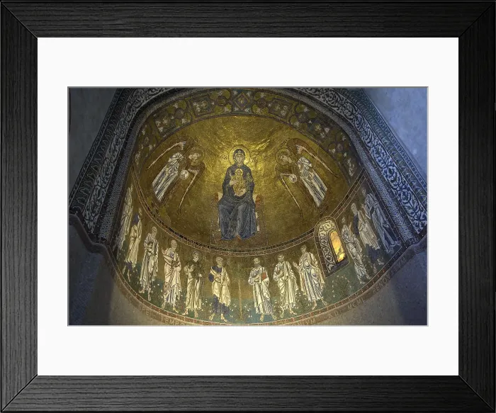 Framed Print : ITALY. Trieste. Cathedral of Saint Giusto. Cathedral of San Giusto. Detail of one of the altars. Byzantine art. Architecture. AISA / Everett Collection**US SALES ONLY**