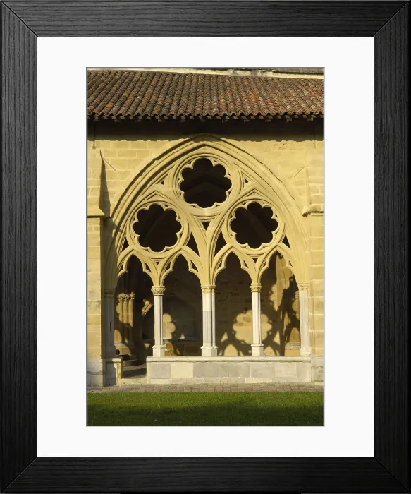 Framed Print : FRANCE. Bayonne. Gothic cloister of the Cathedral of Sainte-Marie (1240). Gothic art. Architecture. AISA / Everett Collection**US SALES ONLY**
