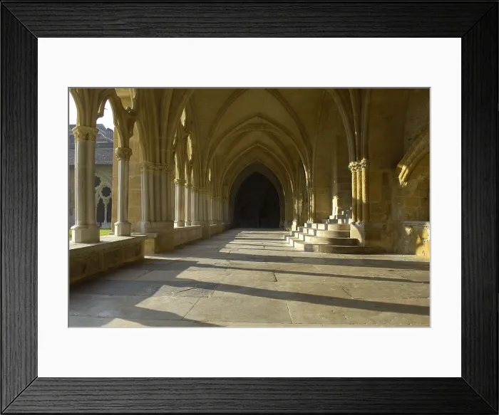 Framed Print : FRANCE. Bayonne. Gothic cloister of the Cathedral of Sainte-Marie (1240). Gothic art. Architecture. AISA / Everett Collection**US SALES ONLY**