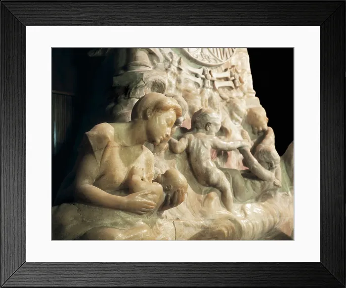 Framed Print : ARNAU I MASCORT, Eusebi (1864-1933). Chimney from the Fonda de Espaa. 1903. SPAIN. Barcelona. Fonda Espaa. Detail. Modernism. Relief. AISA / Everett Collection**US SALES ONLY**
