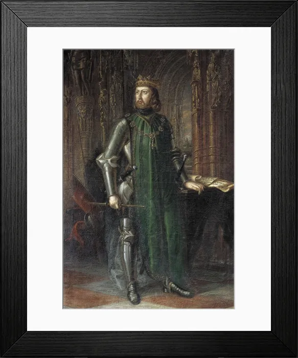 Framed Print : JOHN I of Castilia (1358-1390). Oil on canvas. AISA / Everett Collection**US SALES ONLY** Framed Print : JOHN I of Castilia (1358-1390). Oil on canvas. AISA / Everett Collection**US SALES ONLY**