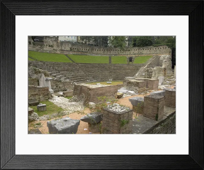 Framed Print : ITALY. Trieste. Roman theatre. Roman art. Architecture. AISA / Everett Collection**US SALES ONLY**