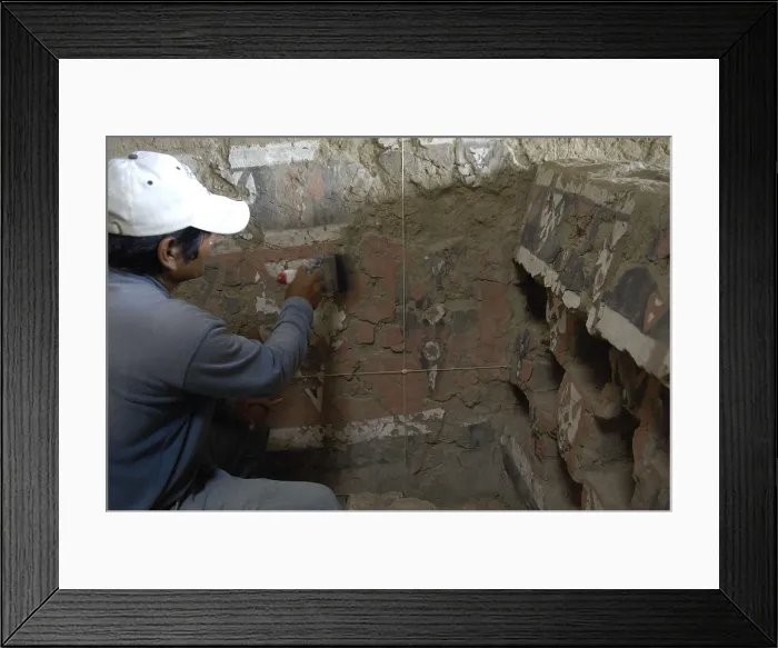 Framed Print : PERU. Tcume. Valley of the Pyramids. Tucume Pyramids. Archaeologist. AISA / Everett Collection**US SALES ONLY** Framed Print : PERU. Tcume. Valley of the Pyramids. Tucume Pyramids. Archaeologist. AISA / Everett Collection**US SALES ONLY**