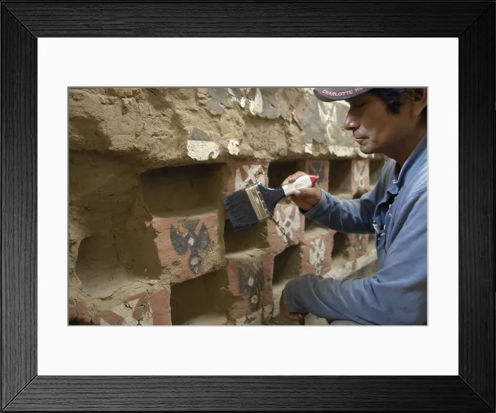 Framed Print : PERU. Tcume. Valley of the Pyramids. Tucume Pyramids. Archaeologist. AISA / Everett Collection**US SALES ONLY** Framed Print : PERU. Tcume. Valley of the Pyramids. Tucume Pyramids. Archaeologist. AISA / Everett Collection**US SALES ONLY**