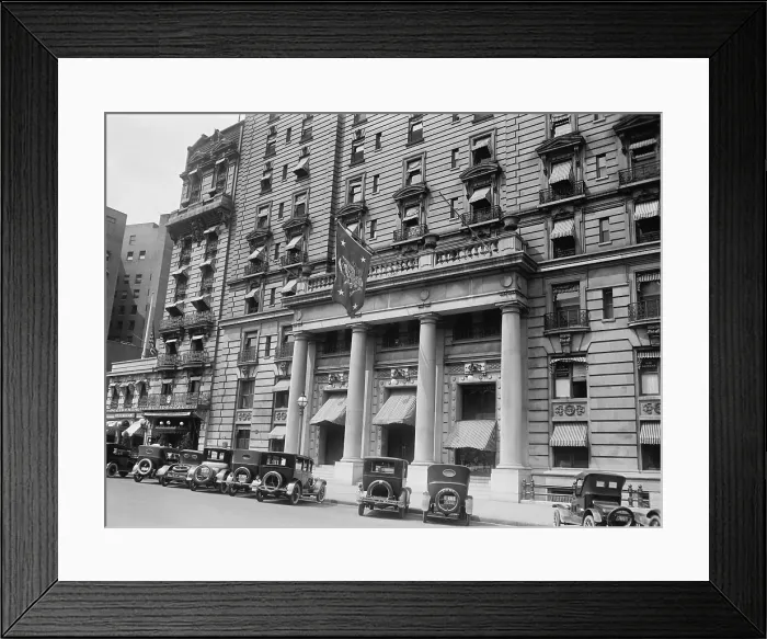 Framed Print : President's flag hanging above the entrance to Washington, D.C.'s Willard Hotel, Aug. 4, 1923 Framed Print : President's flag hanging above the entrance to Washington, D.C.'s Willard Hotel, Aug. 4, 1923