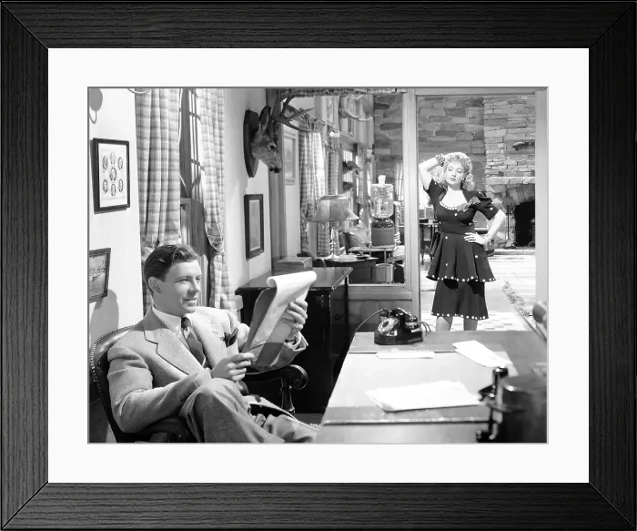 Framed Print : RINGSIDE MAISIE, from left: George Murphy, Ann Sothern, 1941
