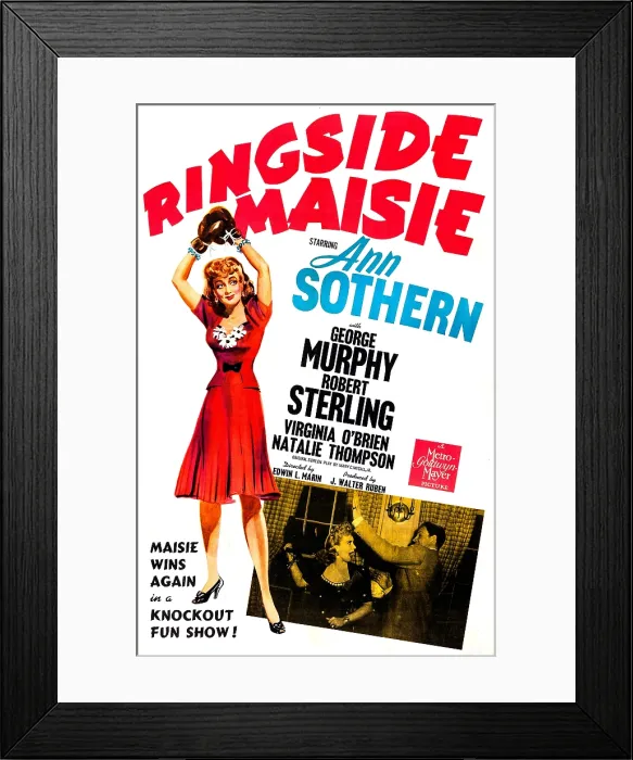 Framed Print : RINGSIDE MAISIE, US poster, Ann Sothern, George Murphy, 1941