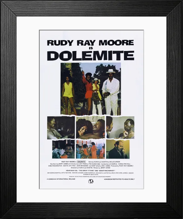 Framed Print : DOLEMITE, US poster, 1975 Framed Print : DOLEMITE, US poster, 1975