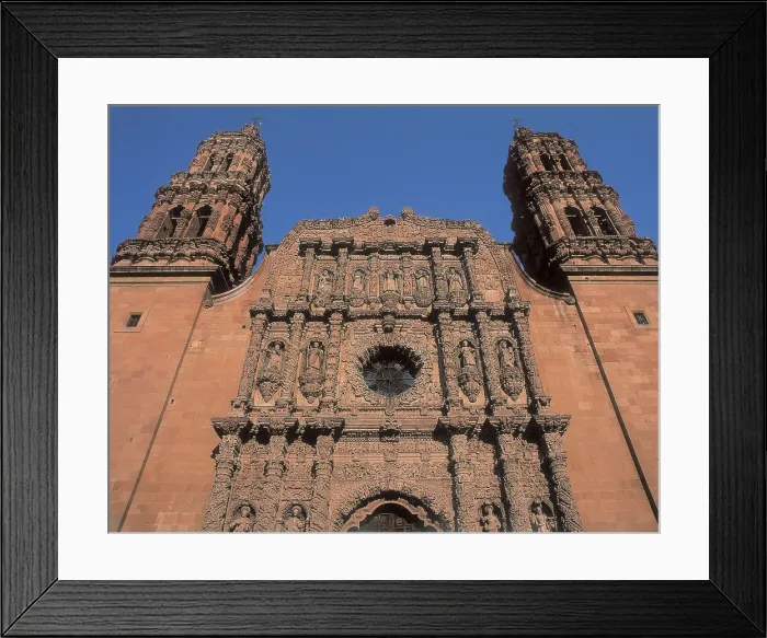 Framed Print : Zacatecas Cathedral. 1730-1760. MEXICO. Zacatecas. Cathedral. Churrigueresque style. Baroque art. AISA / Everett Collection**US SALES ONLY**