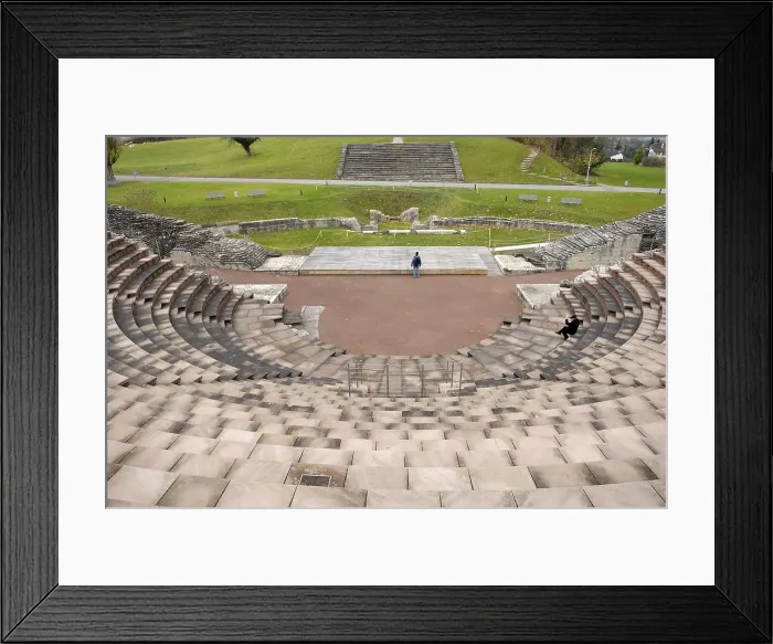 Framed Print : SWITZERLAND. Augst. Roman remains of Augusta Raurica. Theatre. Roman art. AISA / Everett Collection**US SALES ONLY**