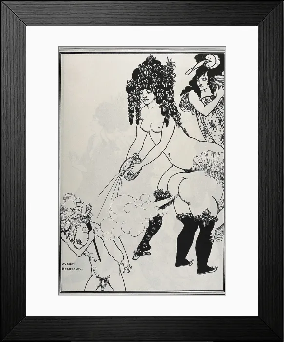 Framed Print : BEARDSLEY, Aubrey Vincent (1872-1898). Lysistrata. 1896. Lysistrata defending the Acropolis Framed Print : BEARDSLEY, Aubrey Vincent (1872-1898). Lysistrata. 1896. Lysistrata defending the Acropolis