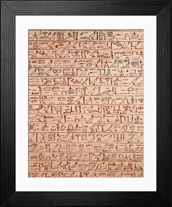 Framed Print : Tomb of Tuthmosis III. EGYPT. Dayr al-Bahri. Valley of the Kings. Tomb of Tuthmosis III. Hieroglyphs. Egyptian art. New Kingdom. Painting. AISA / Everett Collection**US SALES ONLY**
