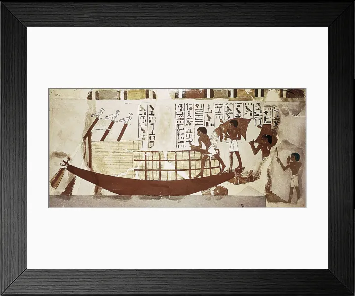 Framed Print : Loading grain with boat. 1550 -1070 BC. Decoration of an anonymous tomb. 18th Dynasty. Egyptian art. New Kingdom. Painting. FRANCE. Paris. Louvre Museum. Proc: EGYPT. Luxor Framed Print : Loading grain with boat. 1550 -1070 BC. Decoration of an anonymous tomb. 18th Dynasty. Egyptian art. New Kingdom. Painting. FRANCE. Paris. Louvre Museum. Proc: EGYPT. Luxor