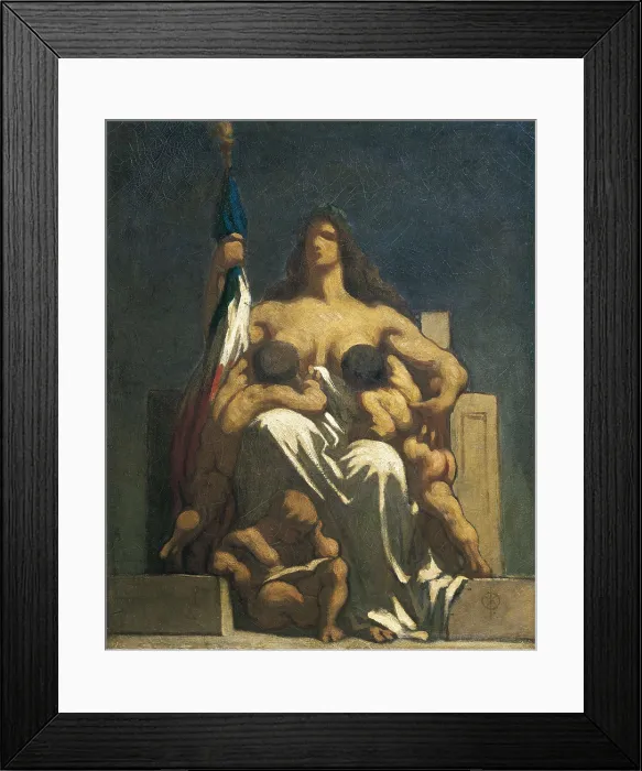 Framed Print : DAUMIER, Honor (1808-1879). The Republic (La Rpublique). 1848. Realism. Oil on canvas. FRANCE. Paris. Muse d'Orsay (Orsay Museum). AISA / Everett Collection**US SALES ONLY**