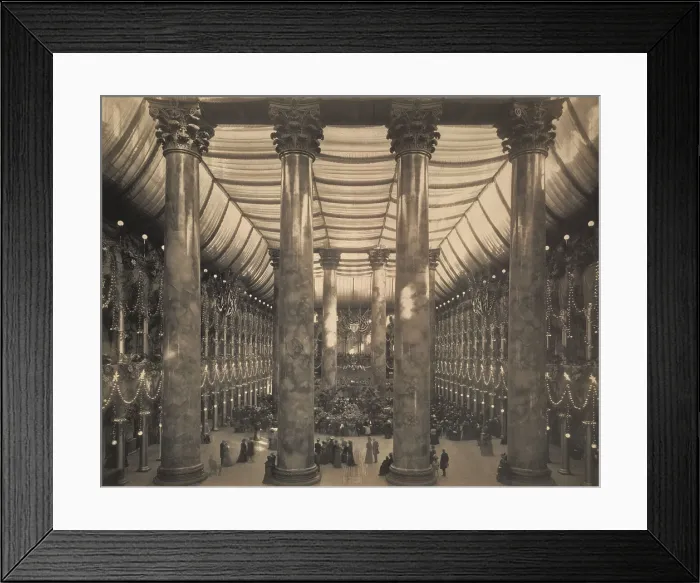Framed Print : Inaugural ball for President William McKinley in the magnificent Pension Building, March 4, 1901 (BSLOC_2016_14_150)