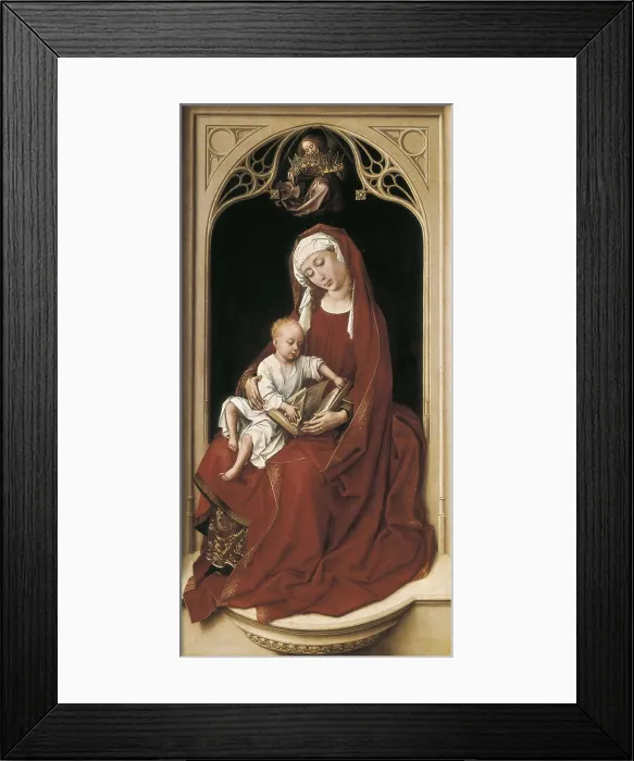 Framed Print : WEYDEN, Rogier van der (1400-1464). Virgin and Child. 1464. Flemish art. ; International gothic. Oil on wood. SPAIN. Madrid. Prado Museum. AISA / Everett Collection**US SALES ONLY**