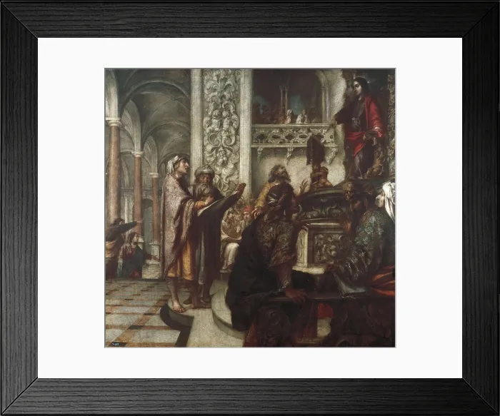 Framed Print : VALDS LEAL, Juan de (1622-1690). Jesus Disputing with the Elders. 1686. Baroque art. Oil on canvas. SPAIN. Madrid. Prado Museum. AISA / Everett Collection**US SALES ONLY** Framed Print : VALDS LEAL, Juan de (1622-1690). Jesus Disputing with the Elders. 1686. Baroque art. Oil on canvas. SPAIN. Madrid. Prado Museum. AISA / Everett Collection**US SALES ONLY**