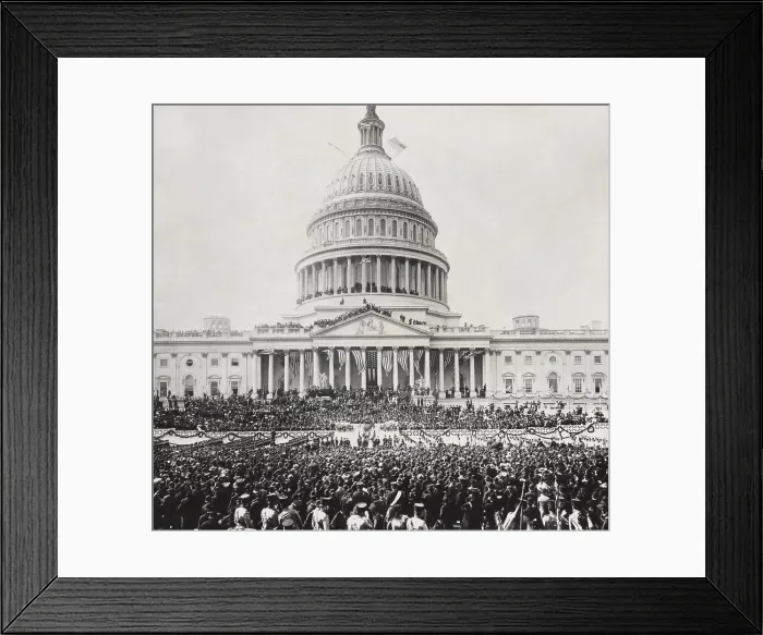 Framed Print : Crowd outside and atop the US Capitol for the inauguration of President Theodore Roosevelt. March 4, 1905. Photo by George V. Buck (BSLOC_2016_14_152) Framed Print : Crowd outside and atop the US Capitol for the inauguration of President Theodore Roosevelt. March 4, 1905. Photo by George V. Buck (BSLOC_2016_14_152)