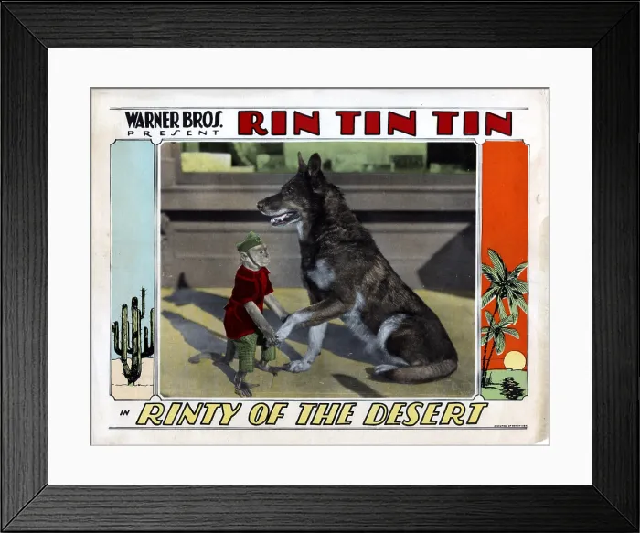 Framed Print : RINTY OF THE DESERT, Rin Tin Tin, 1928 Framed Print : RINTY OF THE DESERT, Rin Tin Tin, 1928